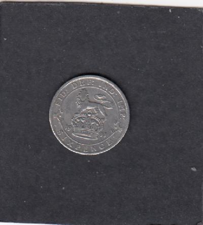 Beschrijving: 6 Pence  GEORGIUS V